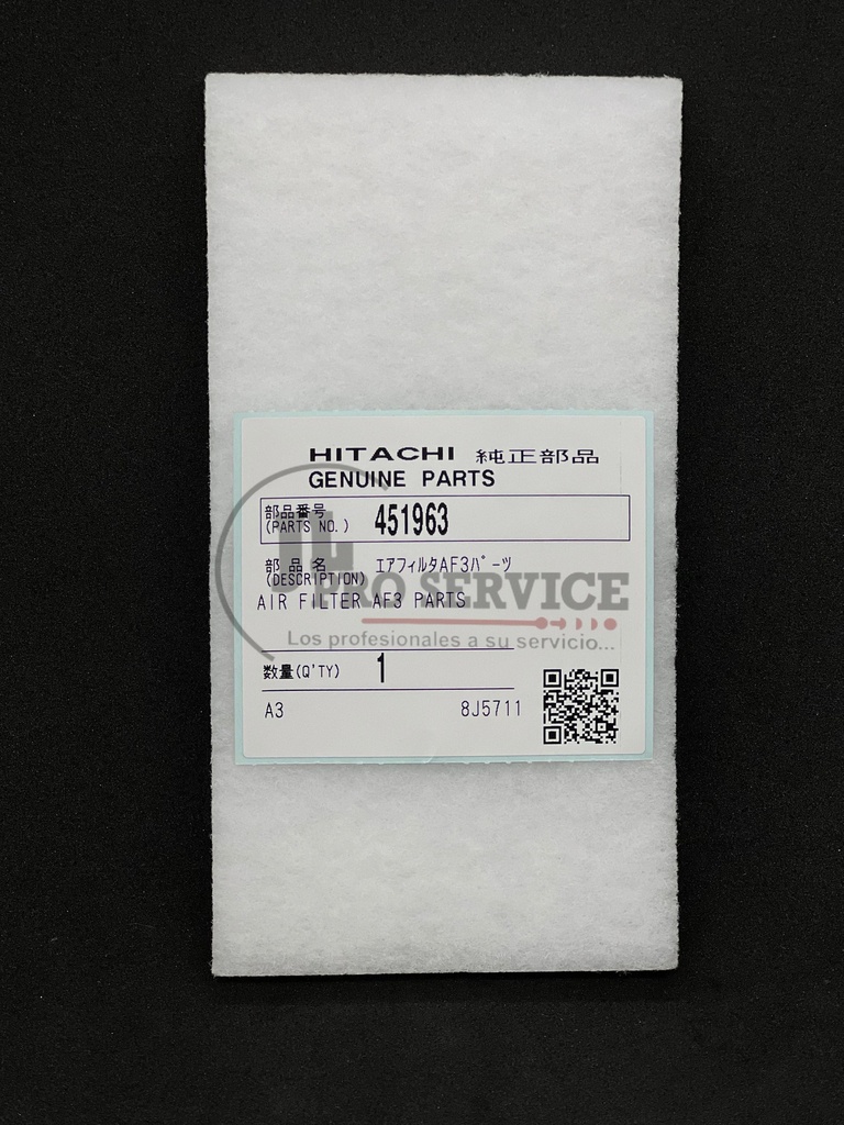 AIR FILTER AF3 PARTS HITACHI