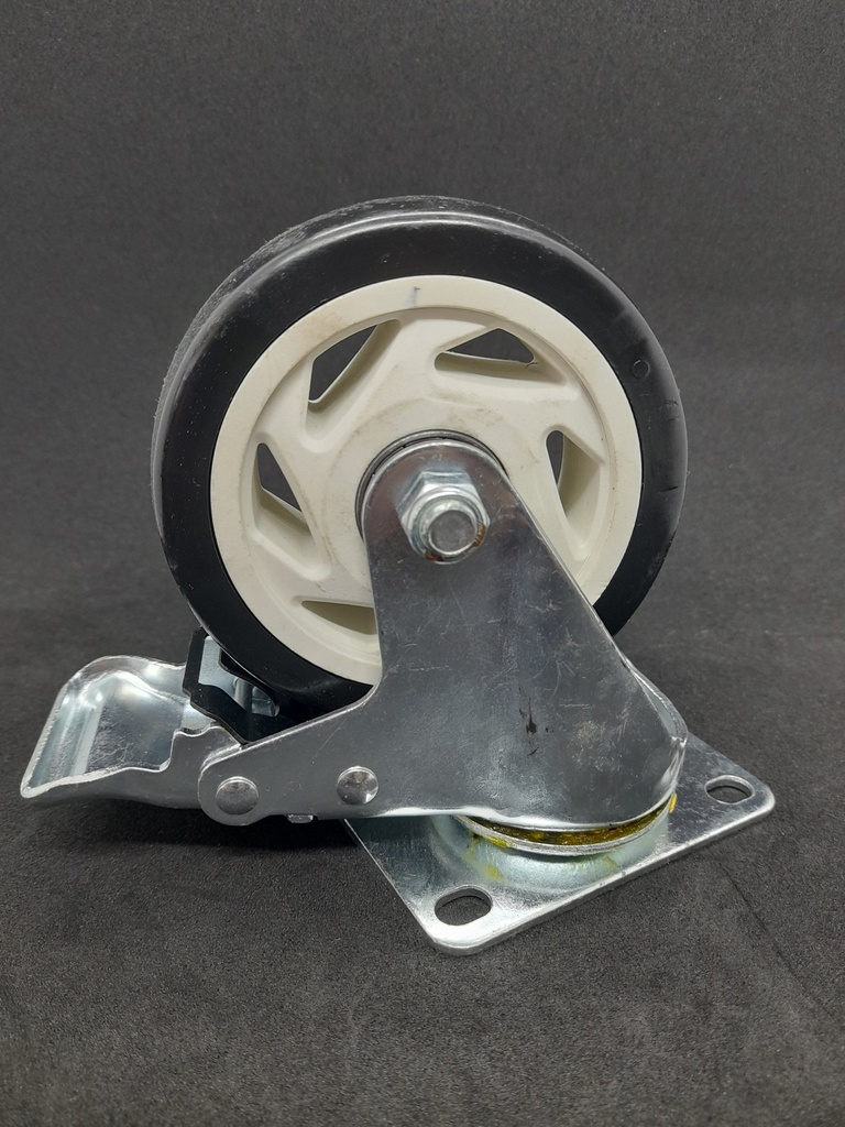 RUEDA GIRATORIA  3" CON FRENO