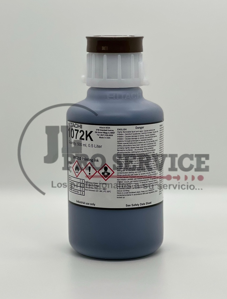 TINTA NEGRA SUPER ADESIVO HITACHI