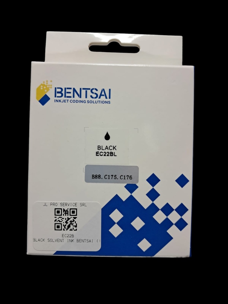 BLACK SOLVENT INK BENTSAI (1")