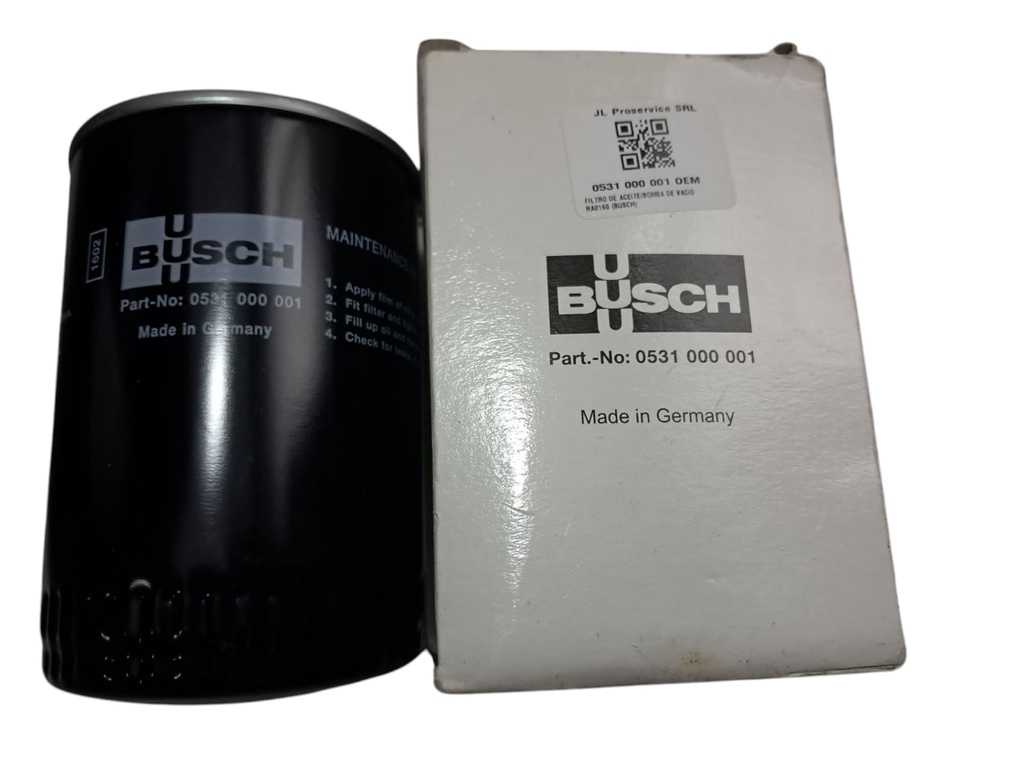 FILTRO DE ACEITE/BOMBA DE VACIO RA0160 (BUSCH)