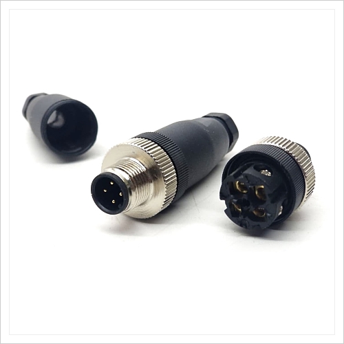 [M12 M 4] CONECTOR  M12 MACHO 4 PIN