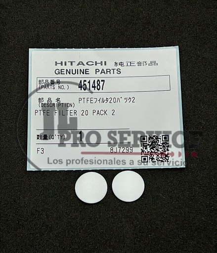 [451487] PTFE FILTER 20 MAKE-UP HITACHI