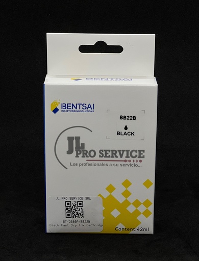 [BB22B] Black Fast Dry Ink BT-2580P BENTSAI
