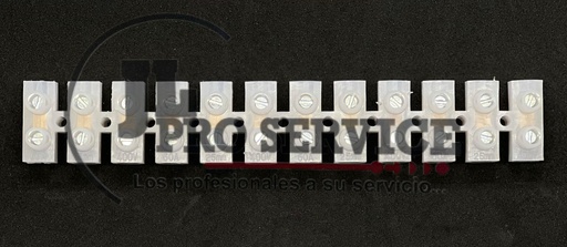 [H6012] REGLETA PLASTICA 12 TERMINALES H-6012