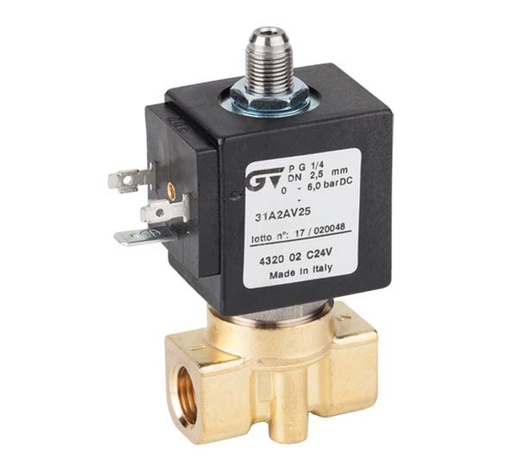 [432002C24] VALVULA SOLENOIDE 3 VIAS 24V AC