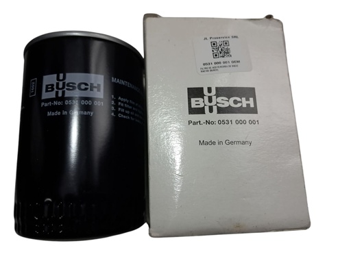 [0531 000 001 OEM] FILTRO DE ACEITE/BOMBA DE VACIO RA0160 (BUSCH)